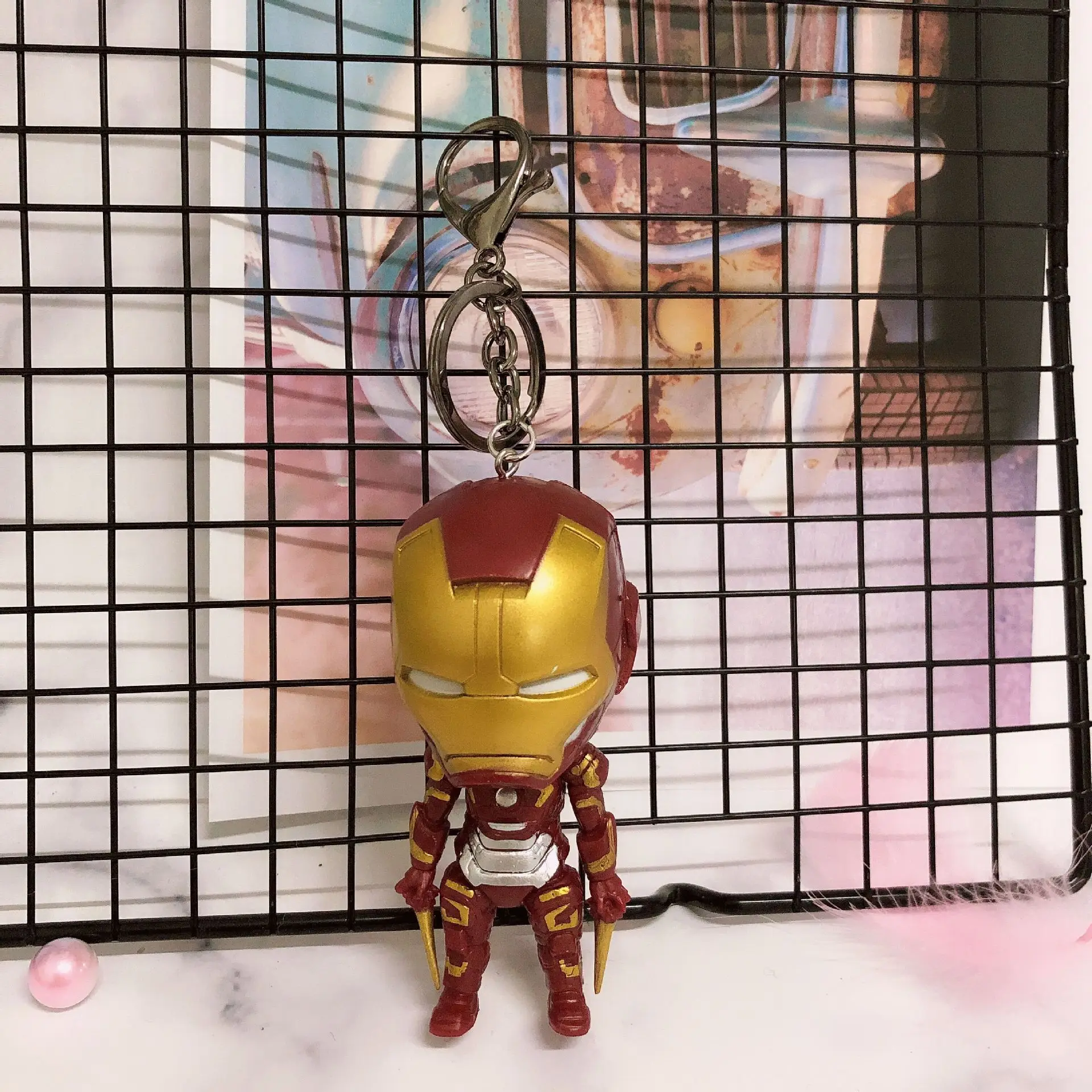 2019 Marvel мультфильм брелок в форме куклы машина для Железный человек Человек паук