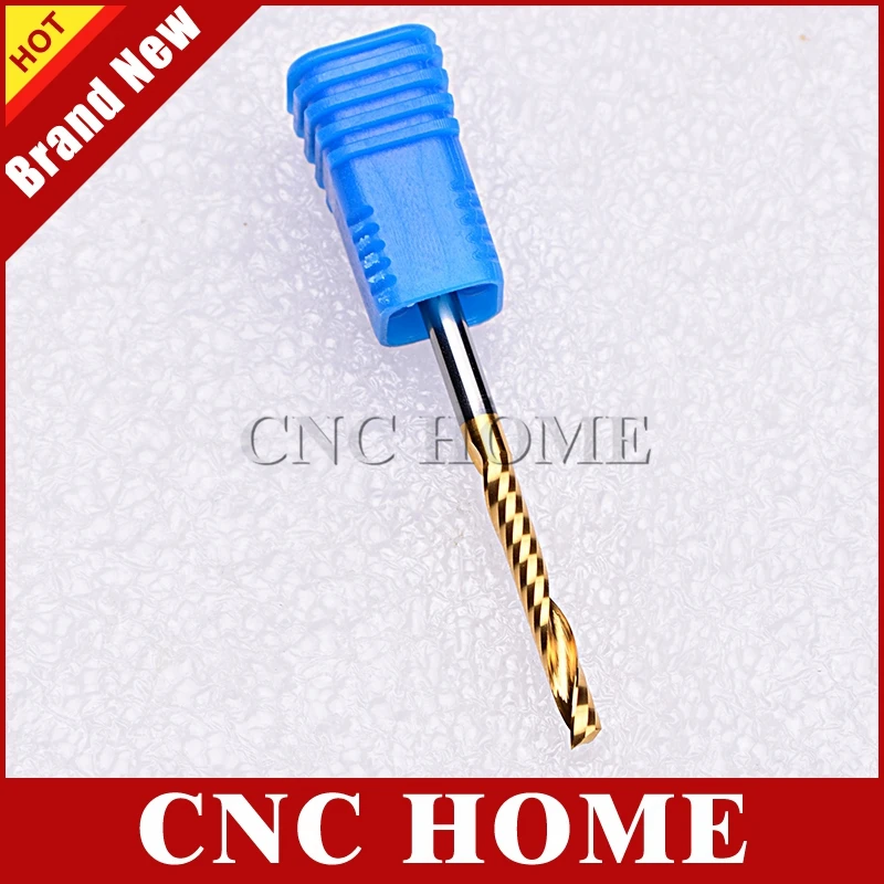 Спиральная фреза HRC55 с титановым покрытием 5 шт. 3 175x22 мм|cutter bit|one fluteend milling cutter |