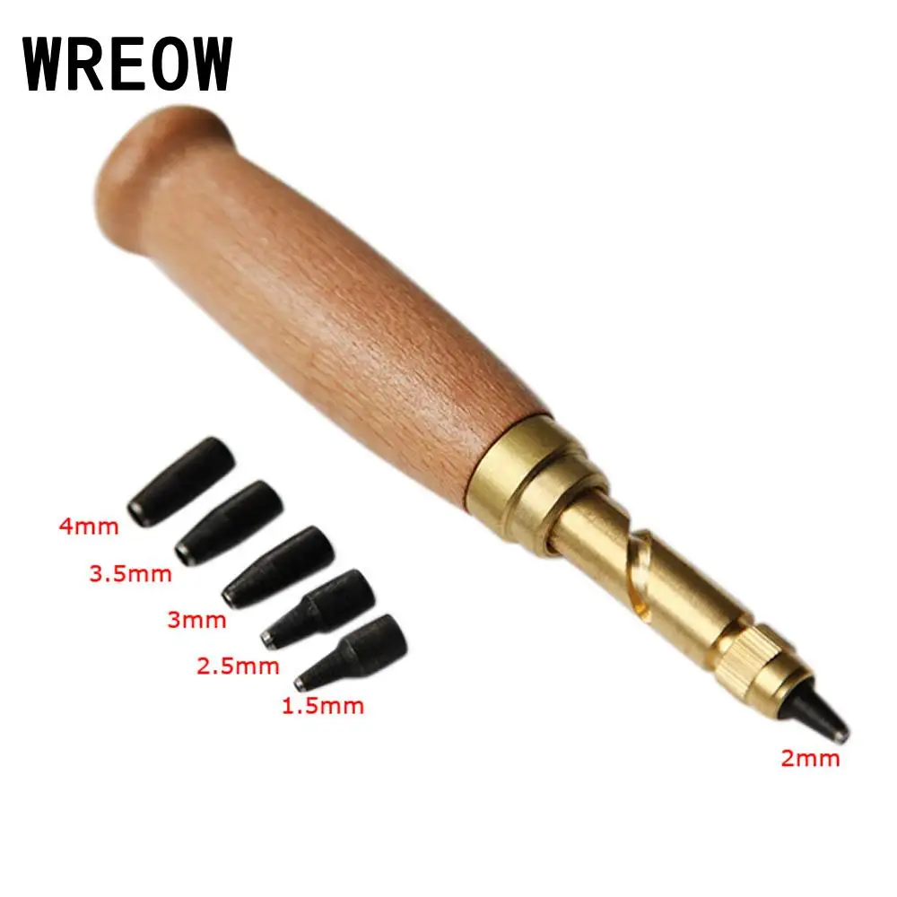 Набор инструментов для работы с кожей 6 наконечников набор шитья поделок буровая