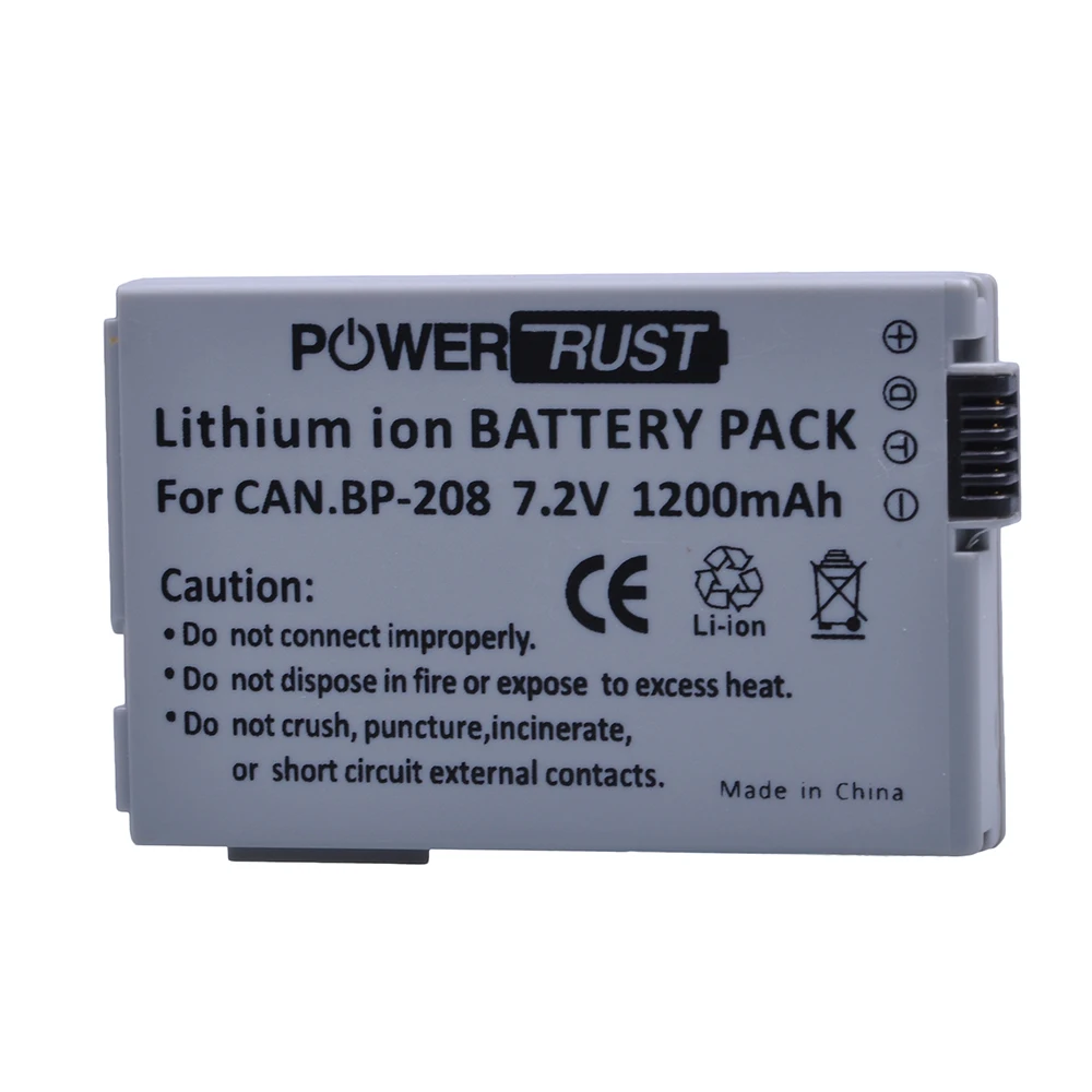 

1PC BP-208 BP208 Rechargeable Camera Battery for Canon DC10 DC19 DC20 DC21 DC22 DC40 DC50 DC51 DC95 DC100 DC200 DC201 DC210