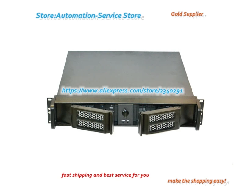 2U шасси высокого качества алюминиевые двойные двери промышленный шкаф серверное