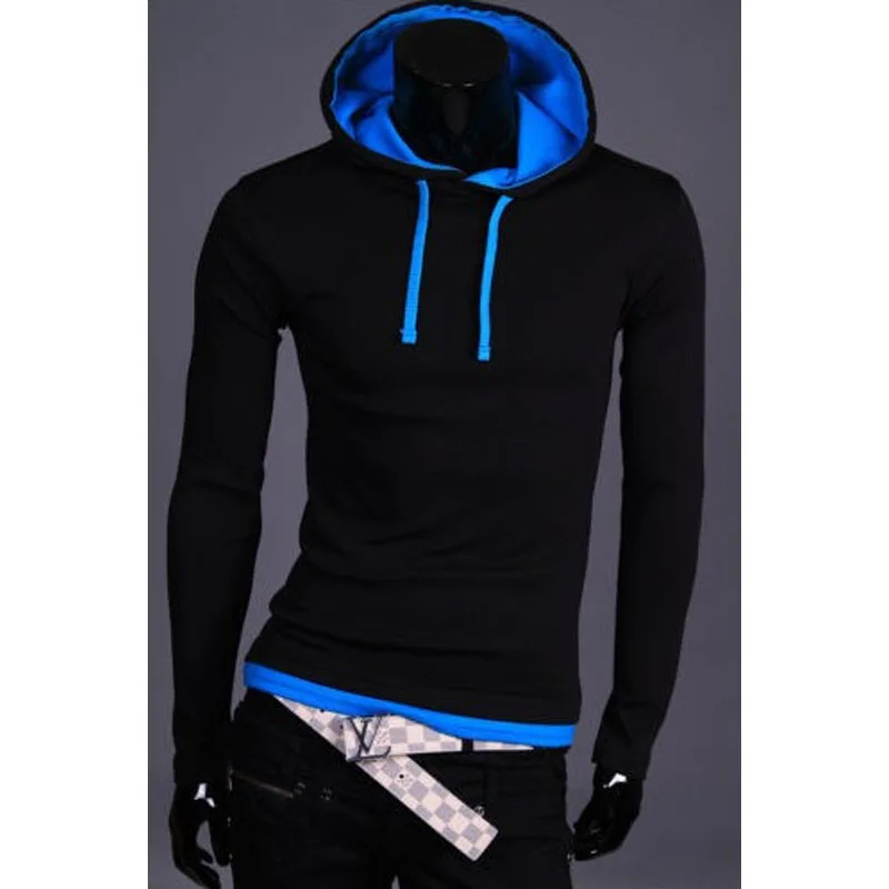 2017 международная торговля распродажа Мужская футболка с капюшоном и длинными