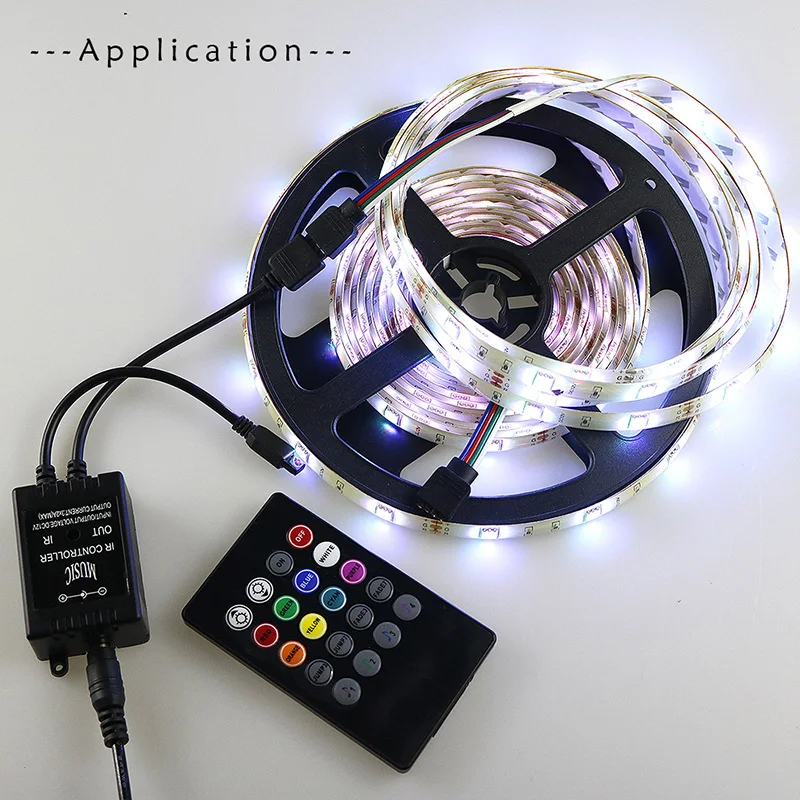 Цветная(RGB светодиодный музыкальный контроллер 20Key ИК RF пульт дистанционного управления звук голоса датчик USB RGB контроллер для Светодиодные ленты 5050 3528 RGB DC5-24V дома Вечерние