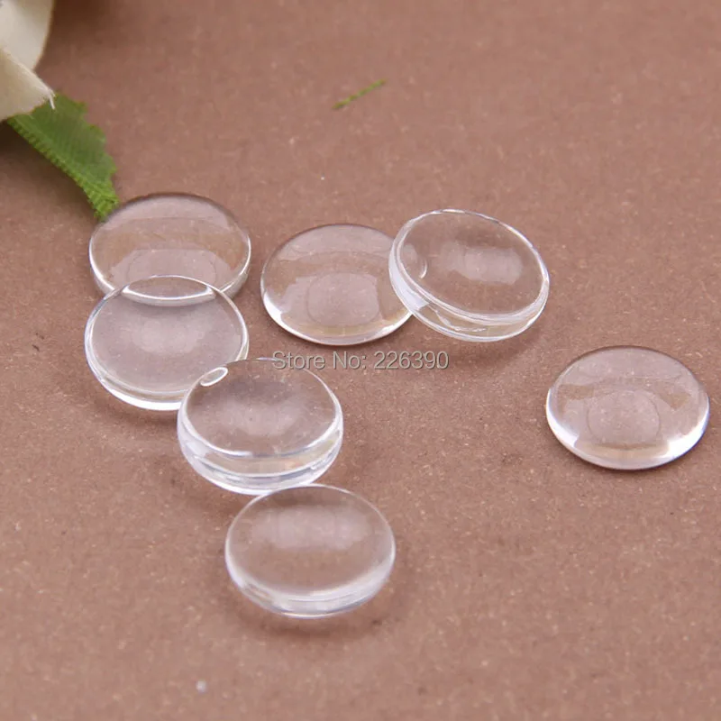30 шт./лот 18 мм круглый ясно стеклянный купол уплотнения камея кабошон настройки