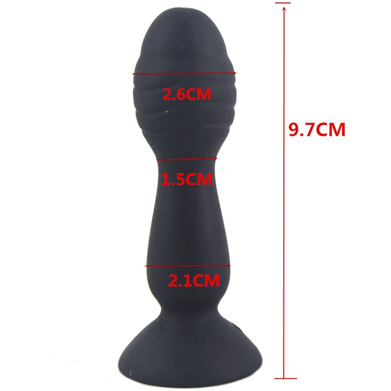 Цветная силиконовая Анальная пробка с присоской секс-игрушки стимуляция точки G