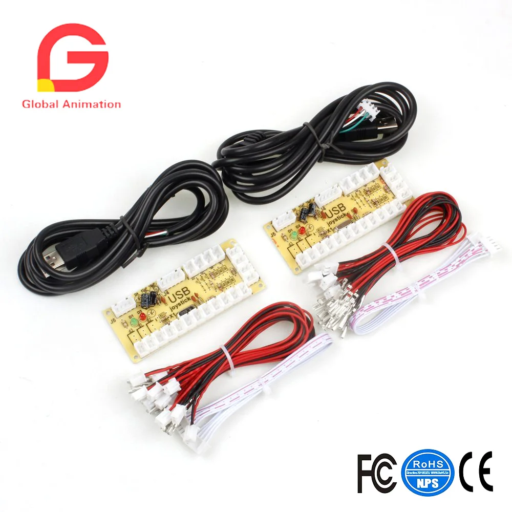 

Classic 2 Player OEM Sanwa Arcade Video Games Kit DIY Bundle for PC Joystick Raspberry Pi RetroPie DIY Projects Mame Jamma Parts