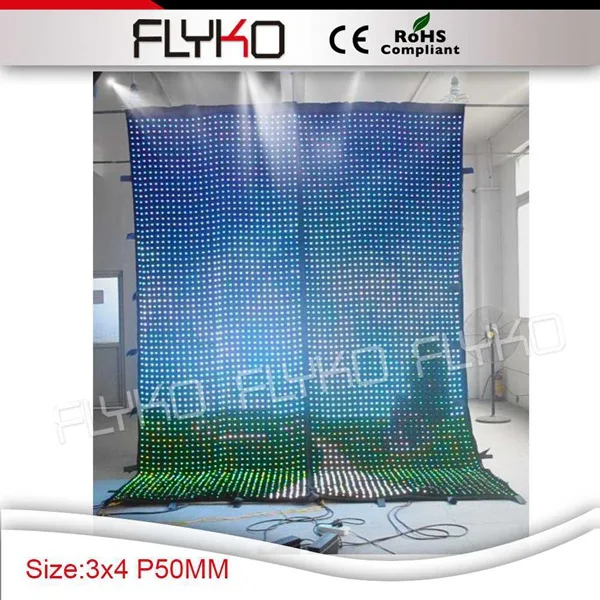 Комнатный полноцветный светодиодный настенный видеоэкран P5 для концертов и