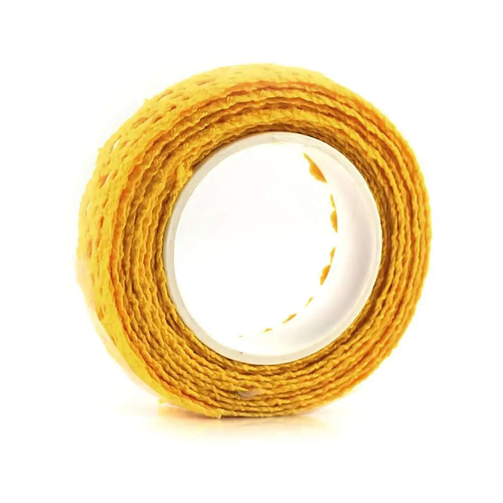 Yellow Клейкие ленты, ткань, хлопок, кружевная лента для украшения своими руками, Канцелярские Клейкие Ленты, подарочные тканевые ремесленные супер милые прочные - Цвет: Yellow