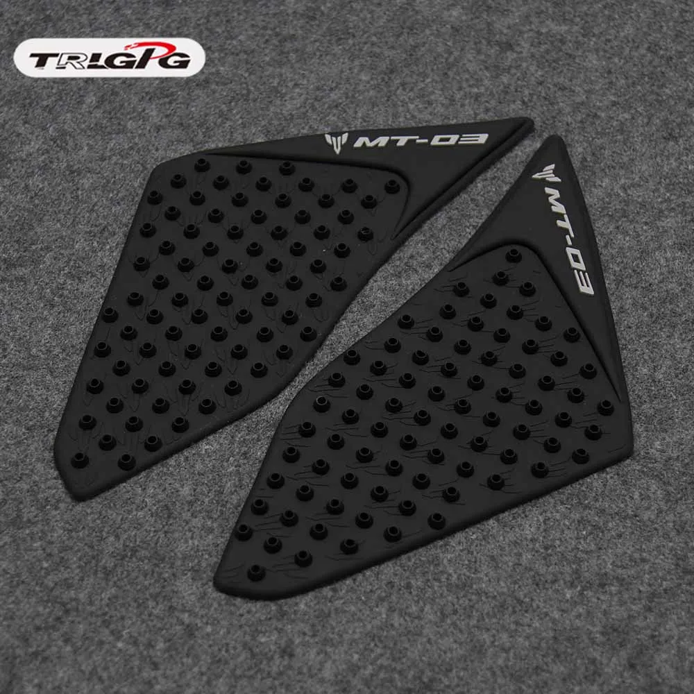 black Для YAMAHA MT03 MT-03 MT 03 протектор противоскользящая накладка на бак наклейка газ колено сцепление тяги Сторона 3 М наклейка - Цвет: black
