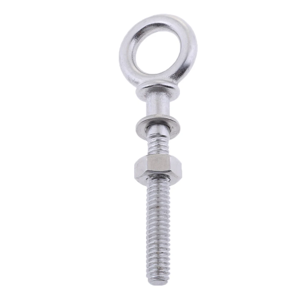 304 Stainless Steel Long Lifting Eye Bolt with Nut and Washer Marine Hardware M4 x 40mm Dropshipping | Автомобили и мотоциклы