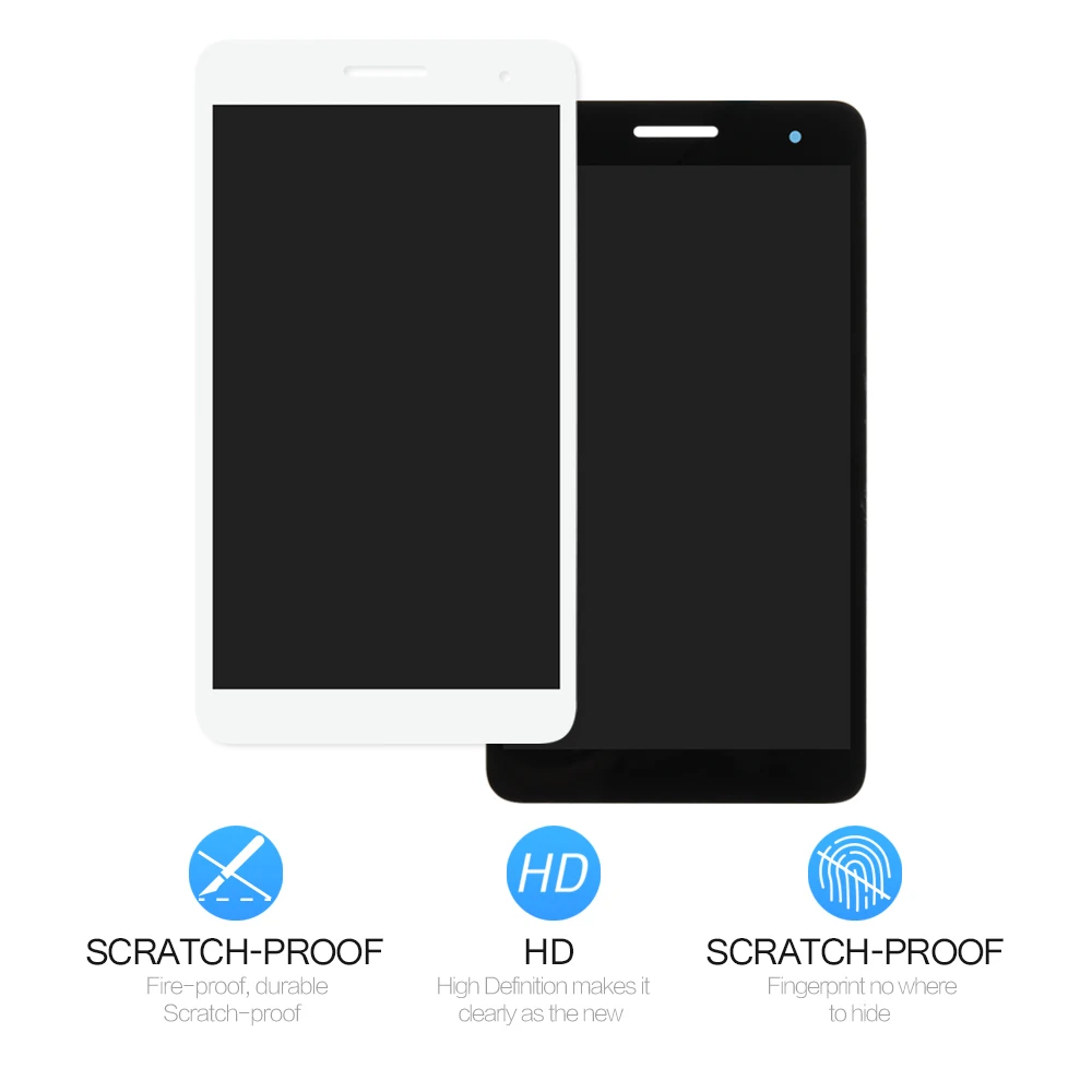 Srjtek черный для Huawei Honor Play MediaPad t1 701 T1 701u ЖК дисплей Дисплей с Сенсорный экран Панель