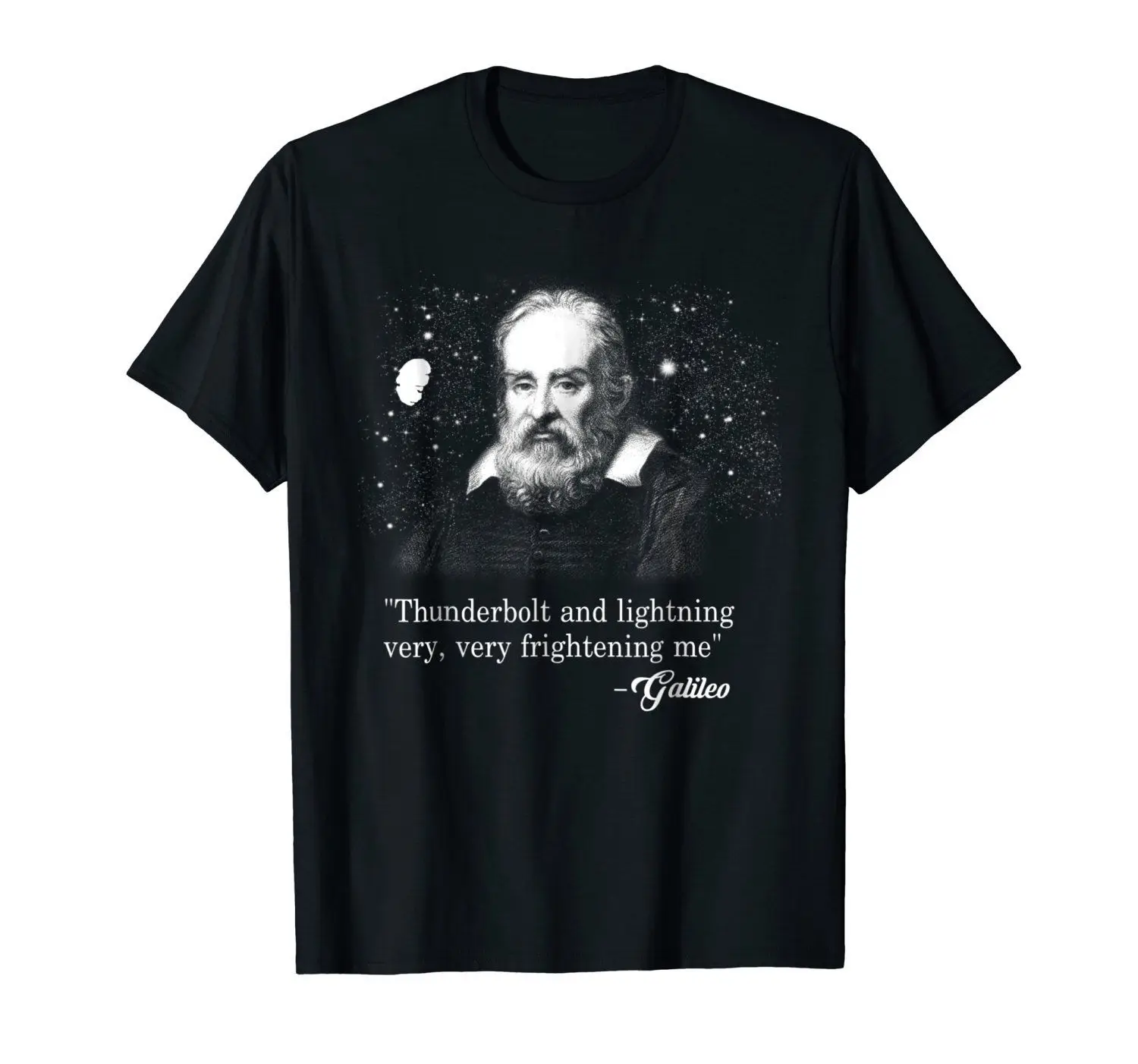 Thunderbolt lightning Galileo Meme Science астрономия черная футболка Galil крутая Повседневная