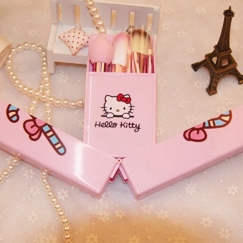 Прекрасный рисунок Hello Kitty Макияж Расчёски для волос комплект розовая коробка 8