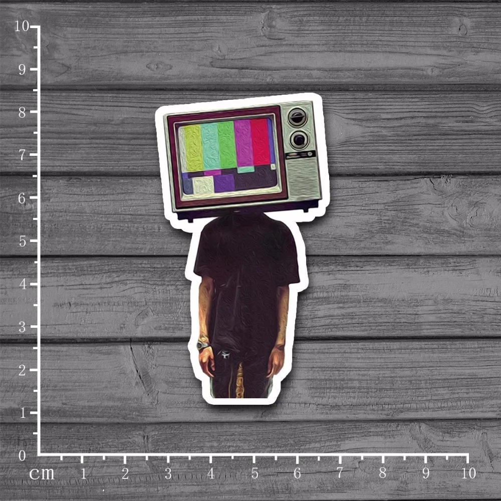 Pop TV head Human стикер для канцелярских товаров DIY On Laptop Skin Kid Toy чемодан скейтборда|luggage