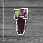 Pop TV head Human стикер для канцелярских товаров для DIY On Laptop Skin Kid Toy чемодан для скейтборда