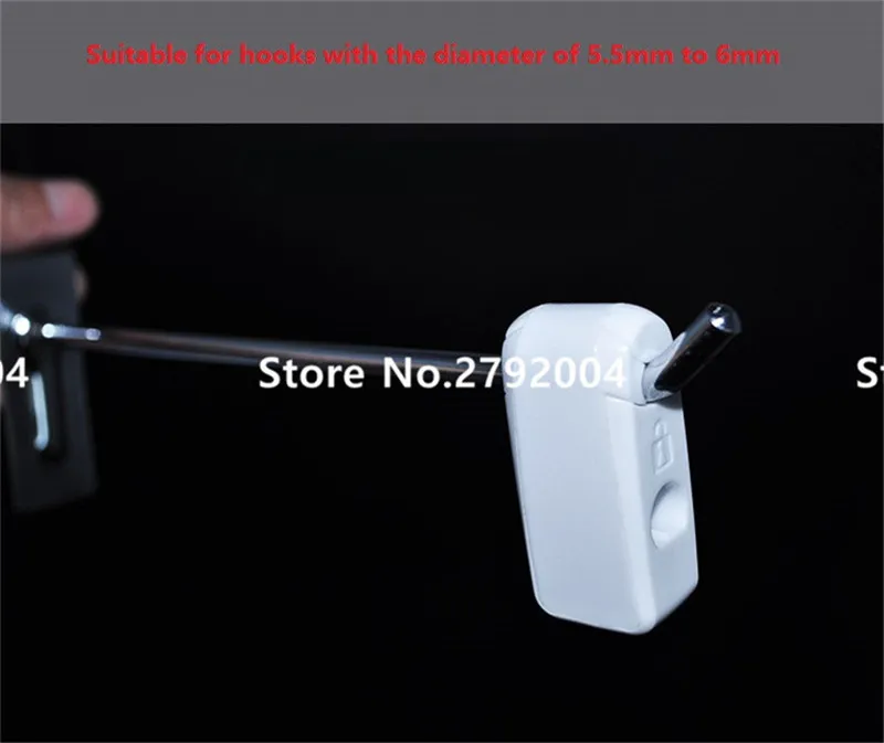 500pcs/lot Anti-theft Magnetic Peg Display Security Hook Stop Locks,stop lock for security hook+10pcs magnetic detacher keys