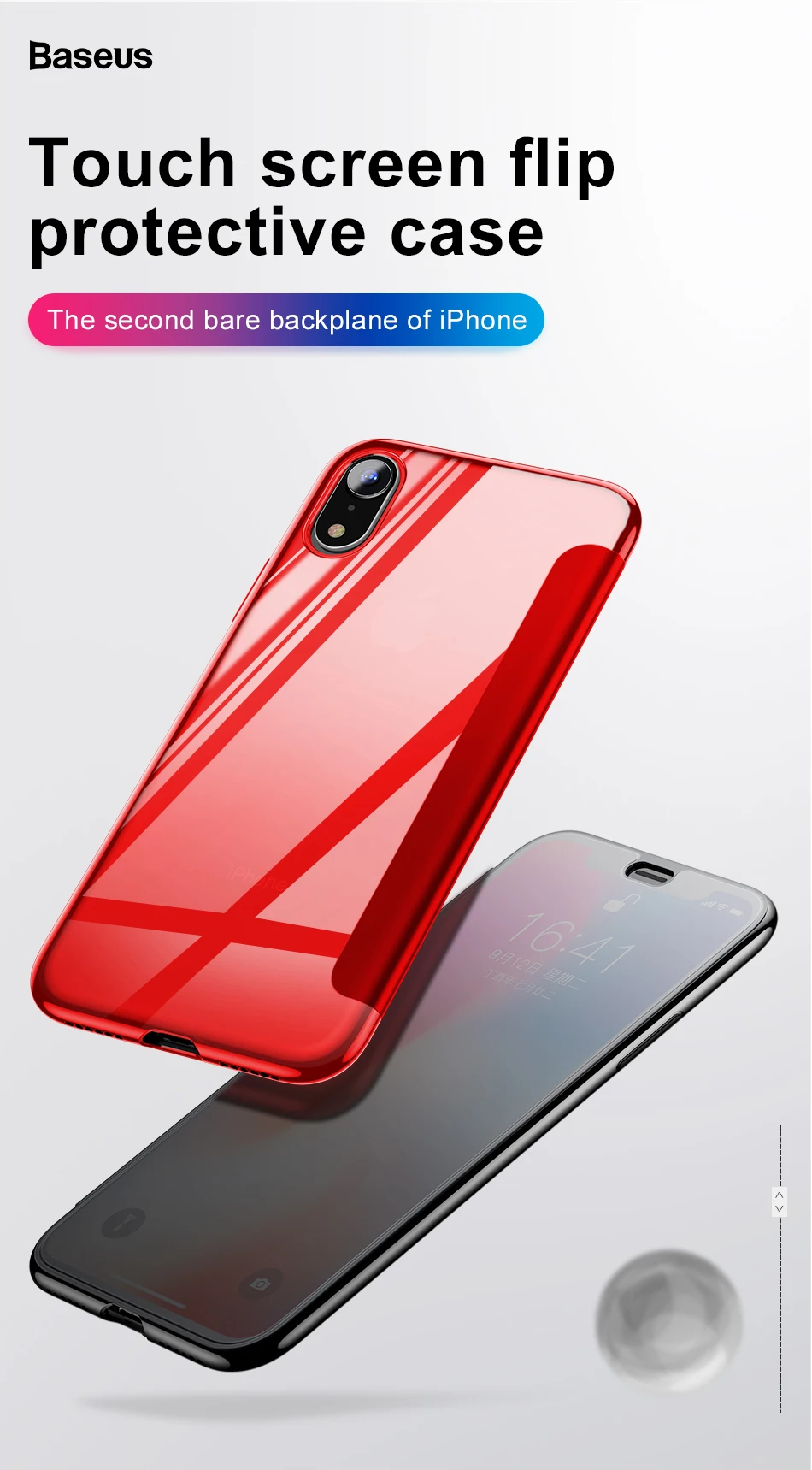Роскошный чехол Baseus для iPhone XS Max, XR, X, S, R, Xsmax, защитный чехол из закаленного стекла для iPhone X, Max, Fundas