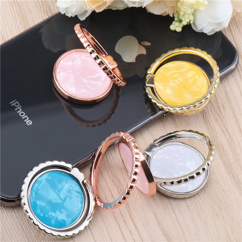 

Fexible Luxury Shell Style Mobile Phone Holder Fexible 360 Degree Rotation Finger Ring Holder For iPhonexs xiaomi Stand