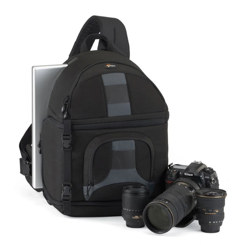 Наплечная сумка Lowepro SlingShot 350 AW для DSLR камеры с чехлом погоды бесплатная