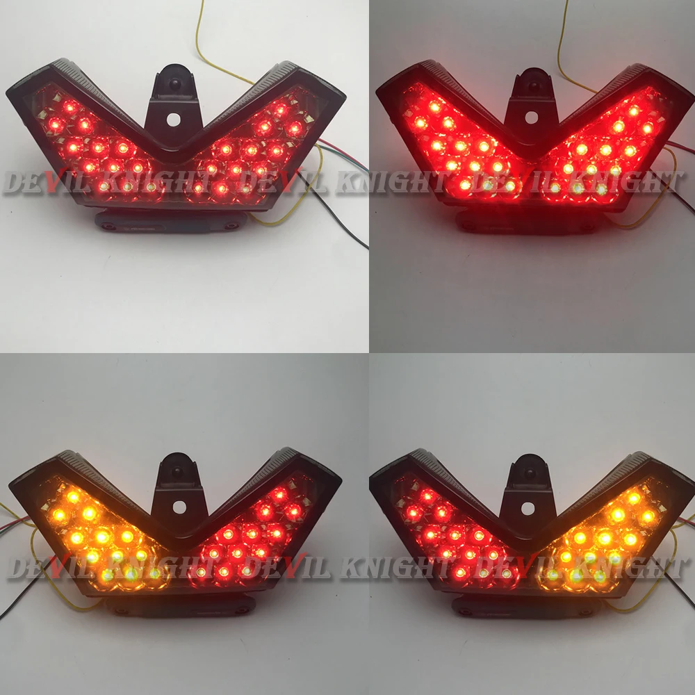 Задний стоп-сигнал встроенный СВЕТОДИОДНЫЙ фонарь Дым 2006-2015 Kawasaki Ninja ZX14 ZX14R ZX-14 ZX1400