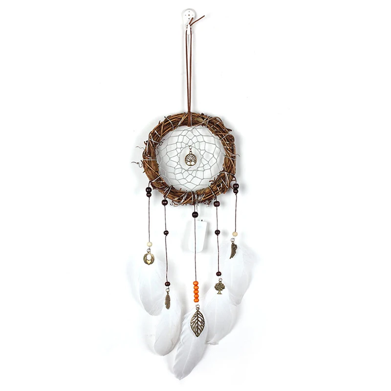 Ротанг светодиодный светильник Wind Chime индийский Ловец снов Dromenvanger Ловец снов ручной работы креативный настенный автомобильный орнамент свадебный