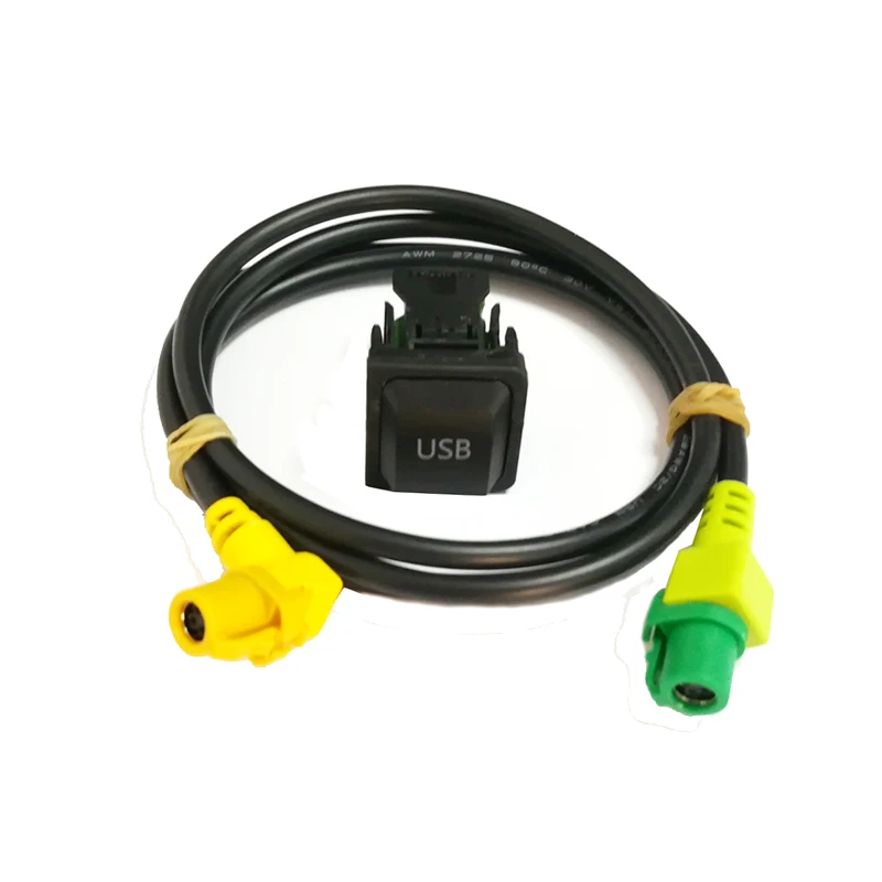 Автомобильный USB AUX переключатель кабельный жгут USB аудио адаптер RCD510 RNS315 для VW Passat B6 B7 Golf 5 MK5 Golf 6 MK6 GTI Jetta 5 MK5 CC