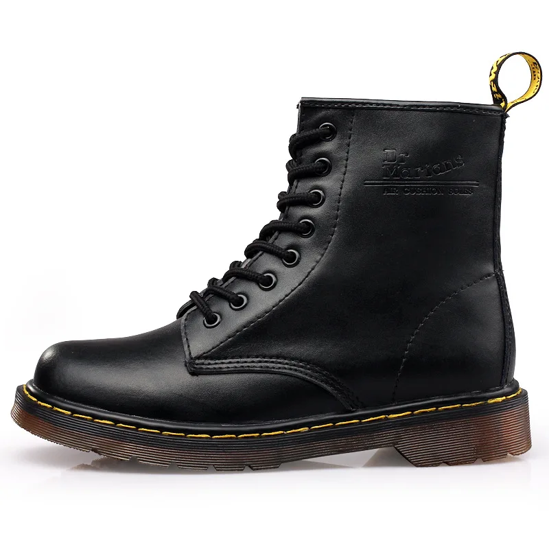 Fashion Leisure Solid Men Motorcycle Boots Ankle Round Toe Low Lace up Spring Autumn Sewing Outdoor Working Shoes | Обувь