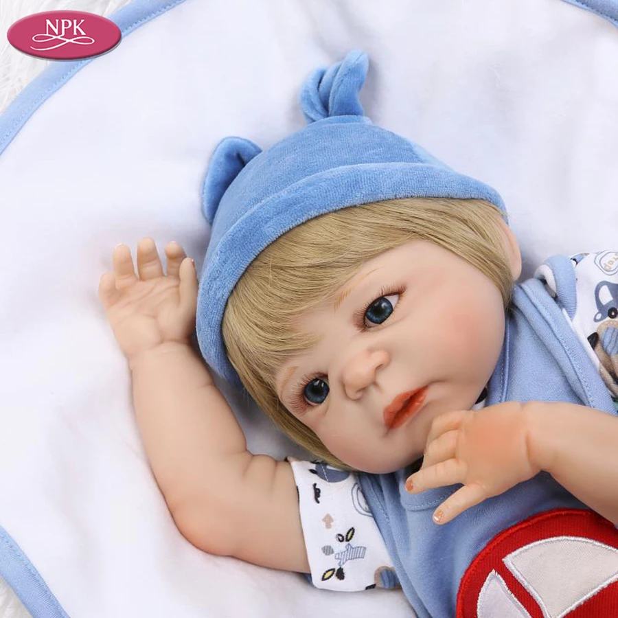 NPK Baby Boys Reborn Doll 57 см полностью силиконовый виниловый корпус для детей игровой