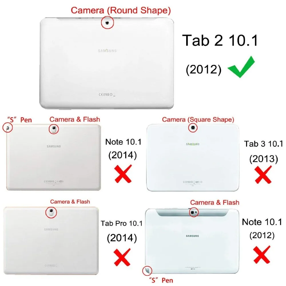 Чехол для планшета Samsung Galaxy Tab 2 10 1 P5100 P5110 кожаный чехол подставка из искусственной