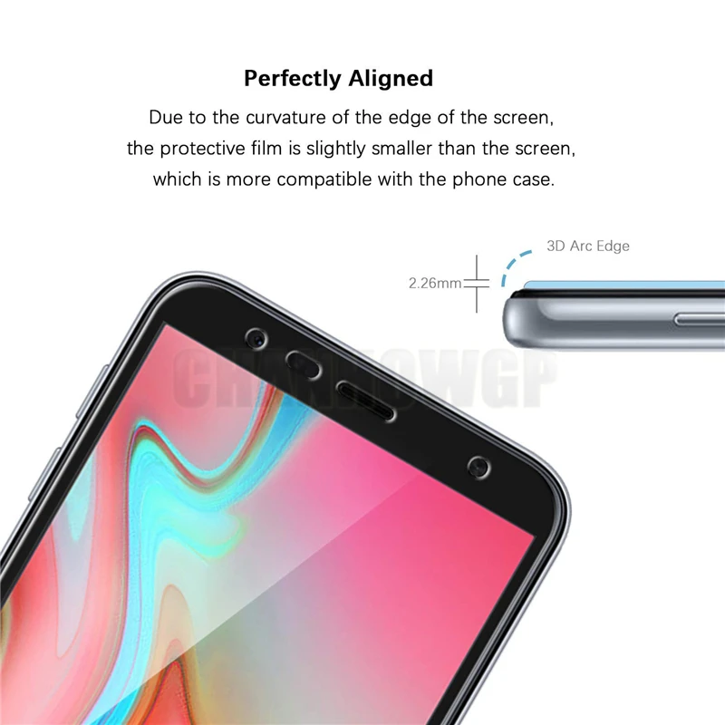 С уровнем твердости 9 H полное покрытие закаленное Стекло для samsung Galaxy J4 плюс 2018
