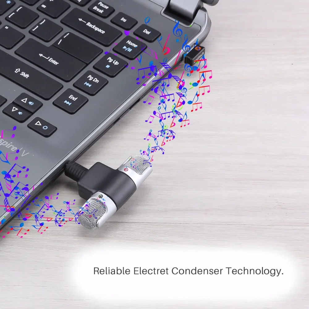 Миниатюрный портативный микрофон FORNORM с цифровым стереозвуком 3 5 мм не требует