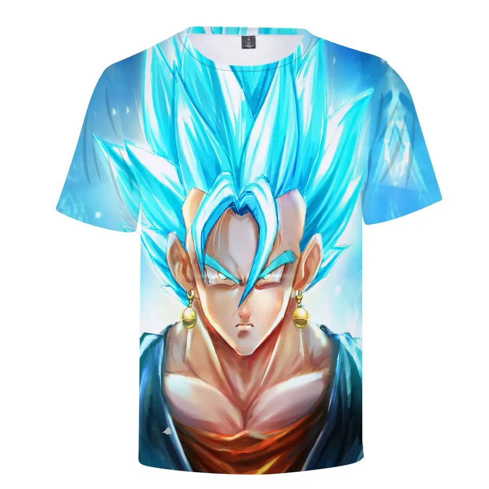 Аниме Жемчуг дракона Мужская 3D футболка и женщин Летняя мода Новый Супер Saiyan