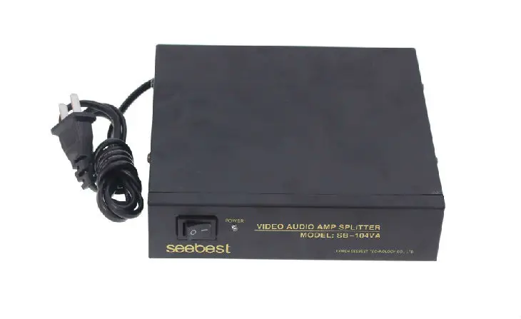 4 полосный 1 вход выхода Видео Аудио amp сплиттер RCA разъем AV 220 В 50 Гц|splitter 220v|splitter