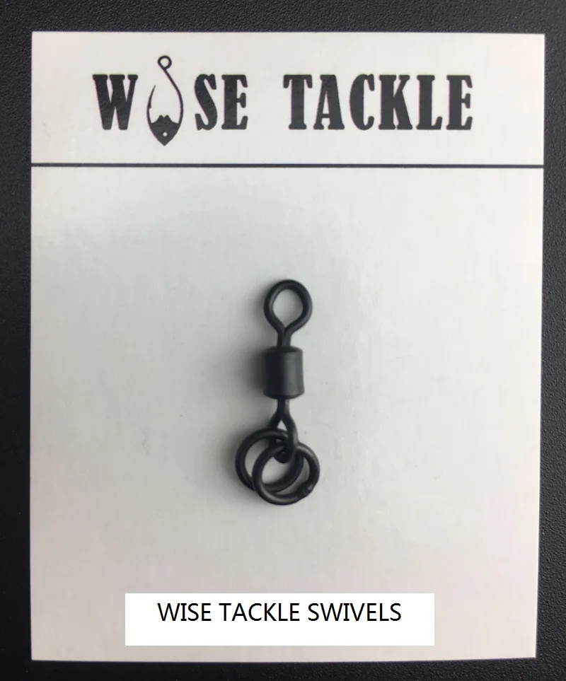 50 шт. Wise Tackle Три в одном поворачивается на 2 кольца с антибликовым покрытием Цвет