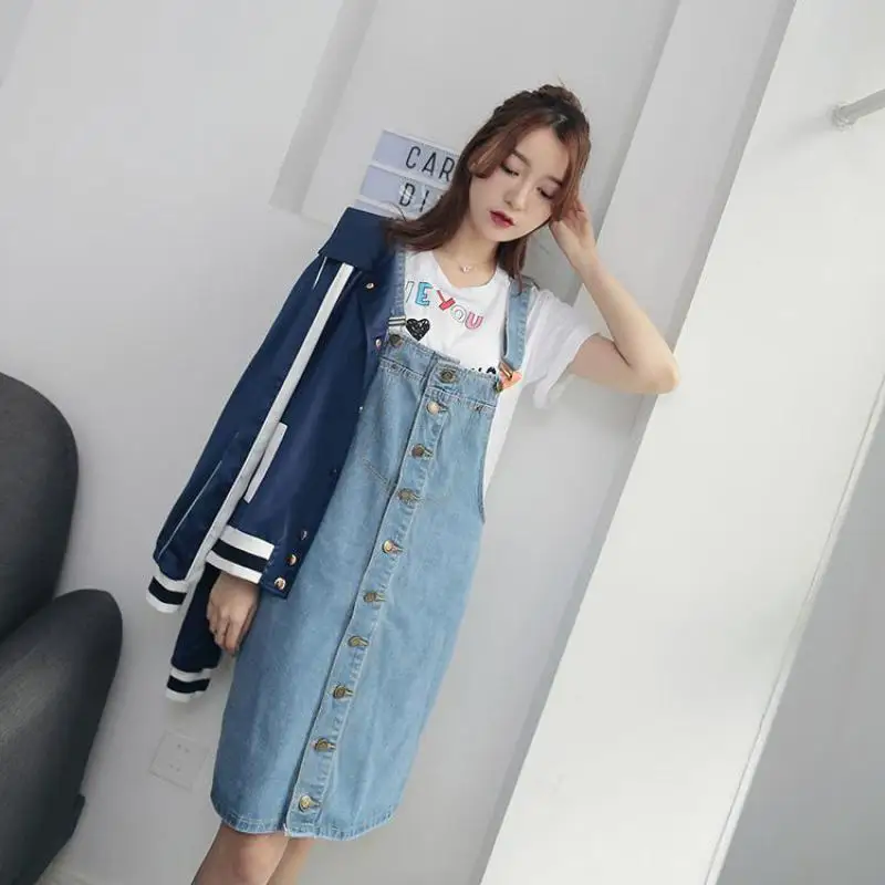 NFIVE Брендовые женские джинсовые платья 2018 Новые корейские весенние летние