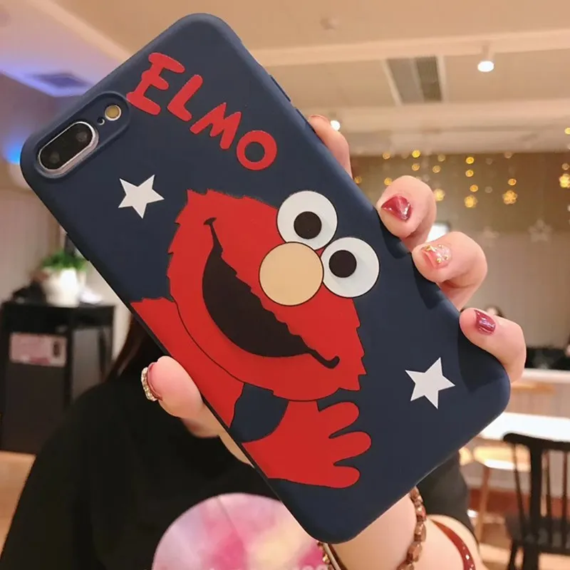 Улица Сезам Конфеты ТПУ Чехол для iPhone 6 6S Plus iPhone7 плюс тот же стиль чехол 7 8 X 10 |