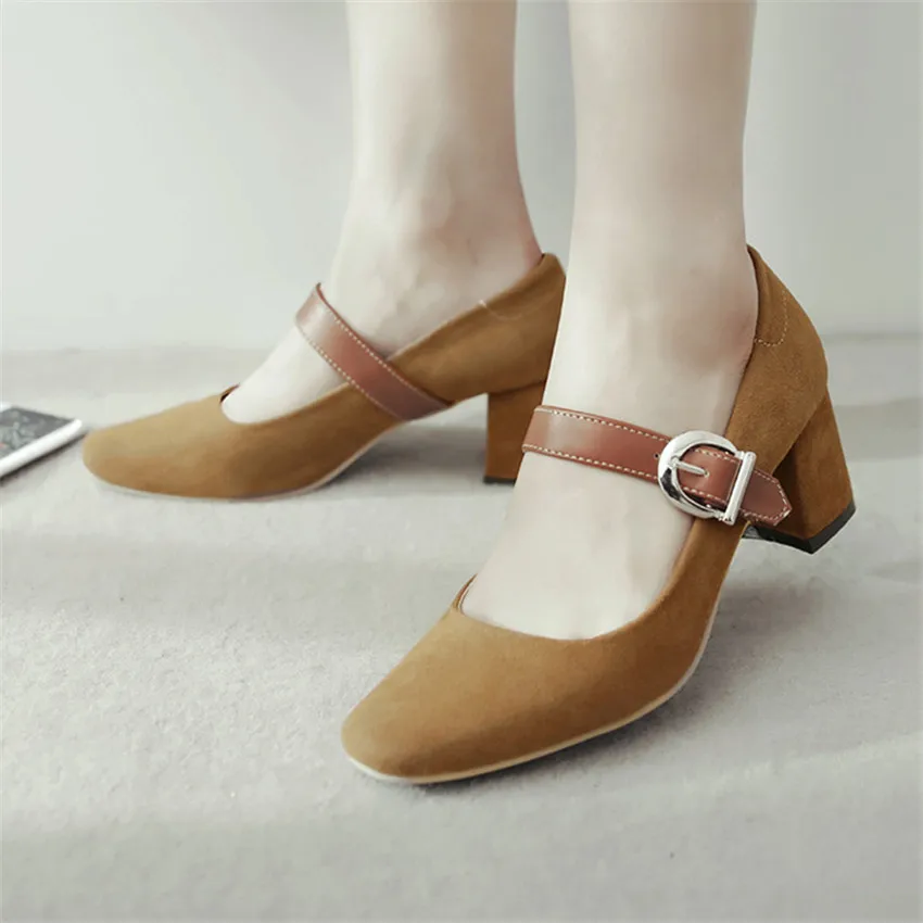 Высокие каблуки Для женщин Насосы обувь на высоком каблуке Мэри Джейн женские