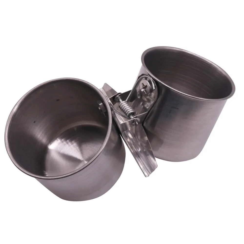 Ящик для кормления попугаев двойная поилка из нержавеющей стали зажим птичьей