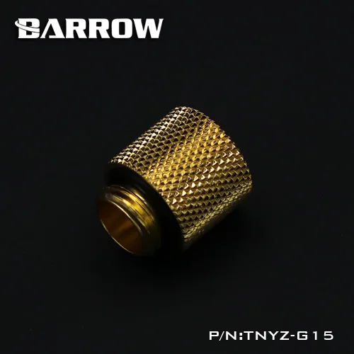 Золотой Курган TNYZ-G15 G1/4 ''женский(удлиняющаяся 15 мм) для ПК система водяного охлаждения воды фитинг кулера - Цвет лезвия: Золотой