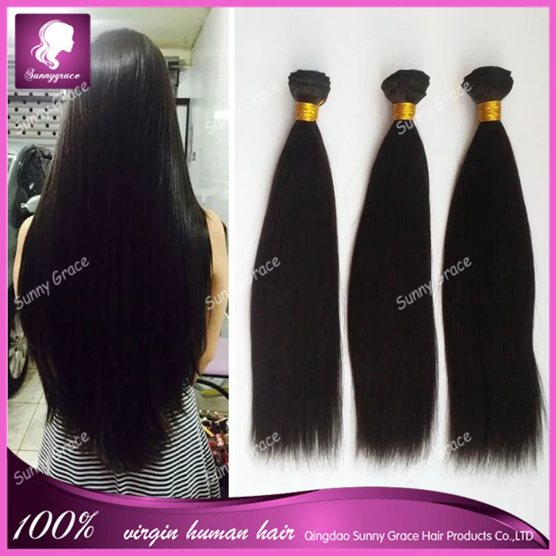 7А Необработанные Бразильский Прямо Девы Волос 3 Связки Бразильского Виргинские