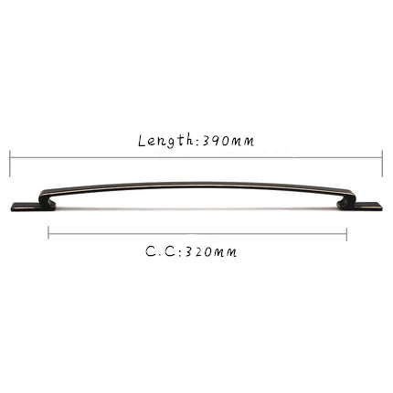 Современный выразительный дизайн стиль две функции ручка шкафа из цинкового