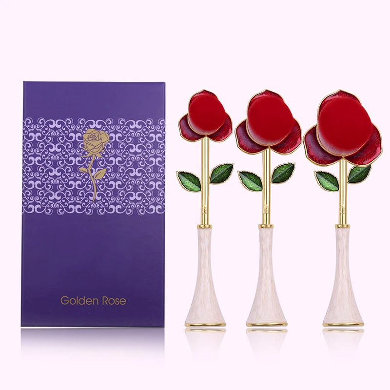 3 шт./компл. Кисть для макияжа Beauty and Beast Prince Rose мощная зубная щетка основы тени век