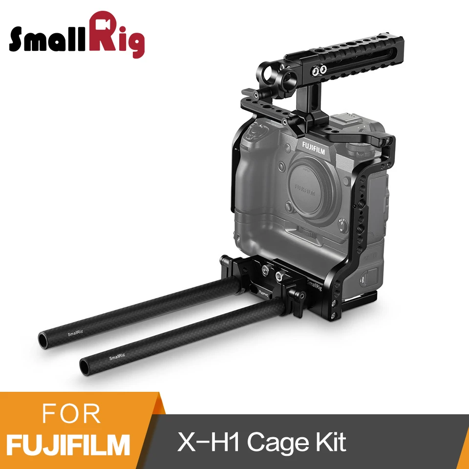 SmallRig Cage + верхняя ручка NATO 15 мм набор с Двойным Зажимом Для камеры Fujifilm X H1