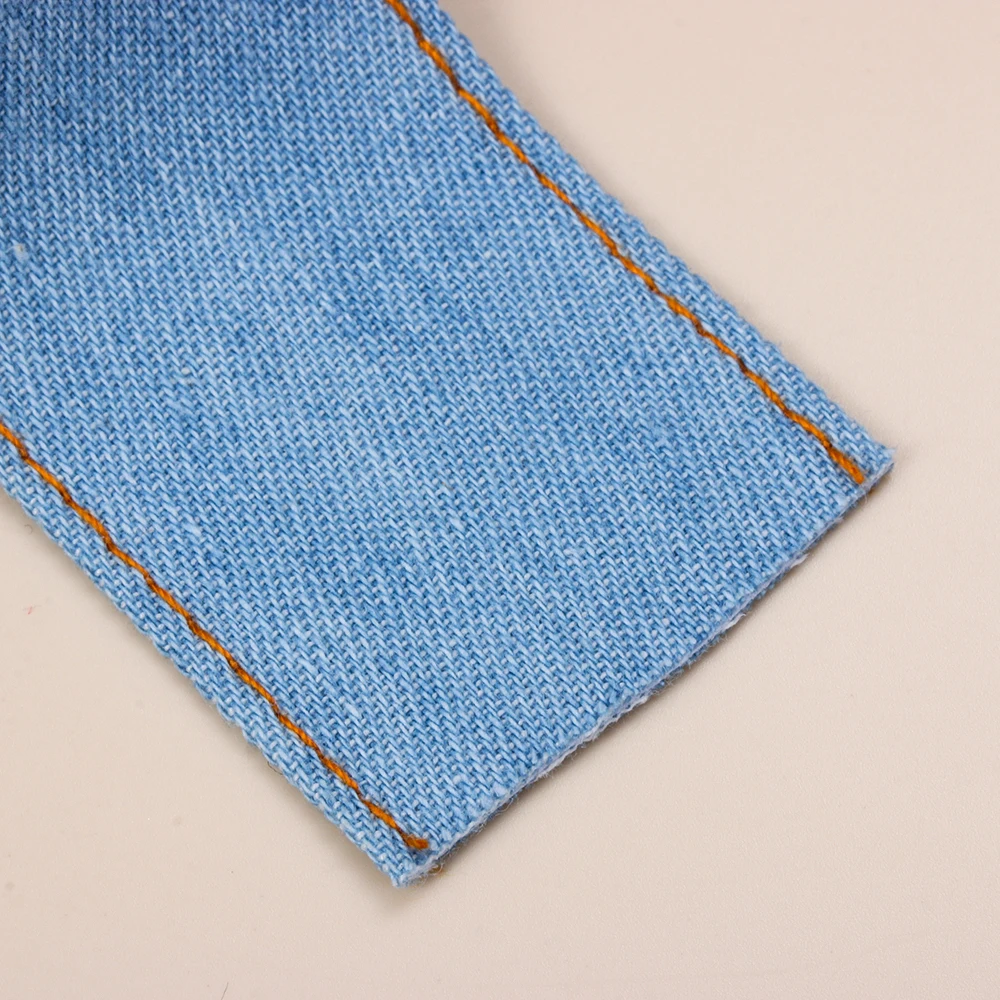 1 м двухсторонний джемпер ручной работы джинсы с лентой тканевый бант кепка