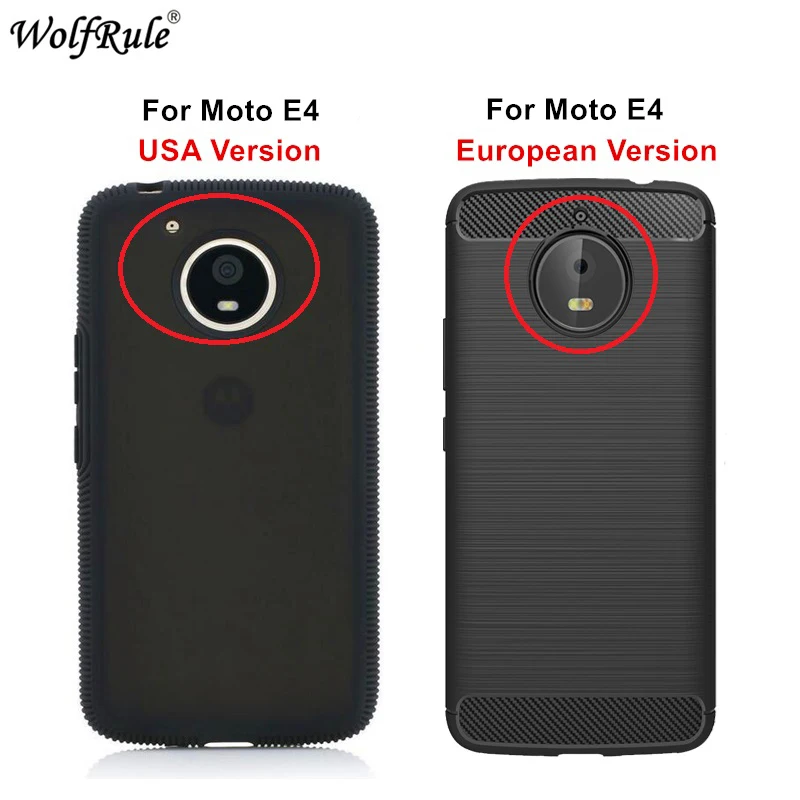 Чехол wolfrole для Motorola Moto E4 Ударопрочный Мягкий матовый чехол из ТПУ телефона Coque