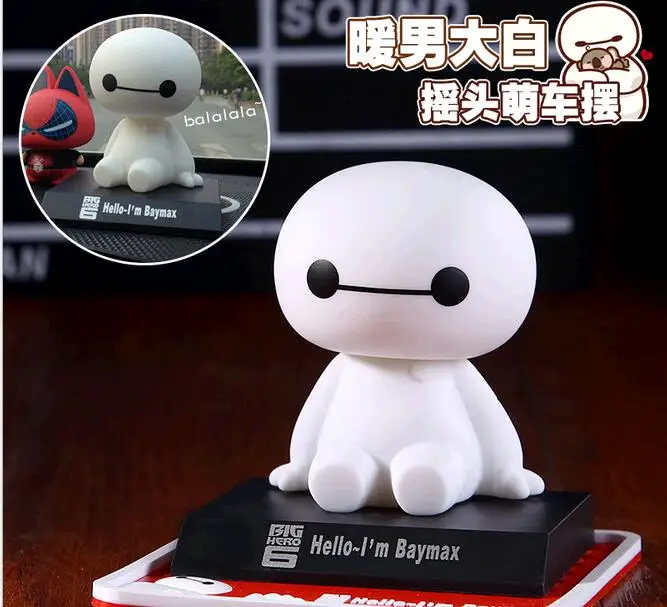 Новинка 2021 кукла модели Big Hero 6 игрушка бэймакс из ПВХ 12 см милая Автомобильная