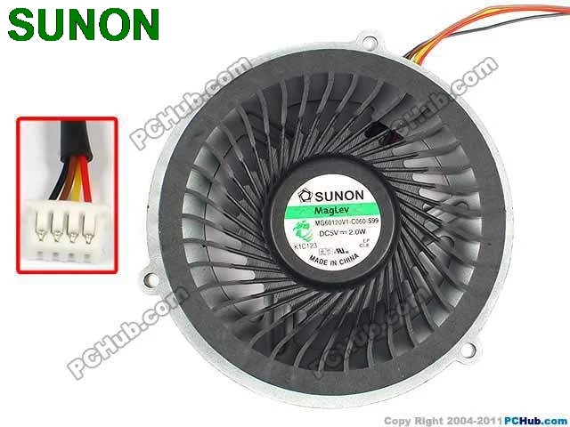 Вентилятор охлаждения ноутбука SUNON: MG60120V1 C060 S99 для ideapad Y570 Y570N|cooling fan|fan coolingfan sunon |