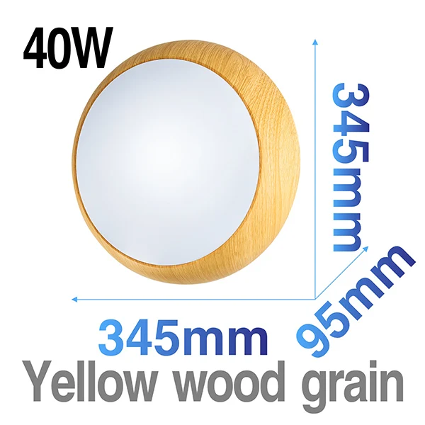 Yellow wood Круглый светодиодный потолочный светильник, пыленепроницаемый светодиодный светильник, переменчивый дневной белый теплый белый холодный белый современный светильник для ванной комнаты - Цвет корпуса: Yellow wood
