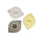 Филигранные оболочки под античную бронзусереброзолото, 10 шт., фурнитура для рукоделия 38x52 мм