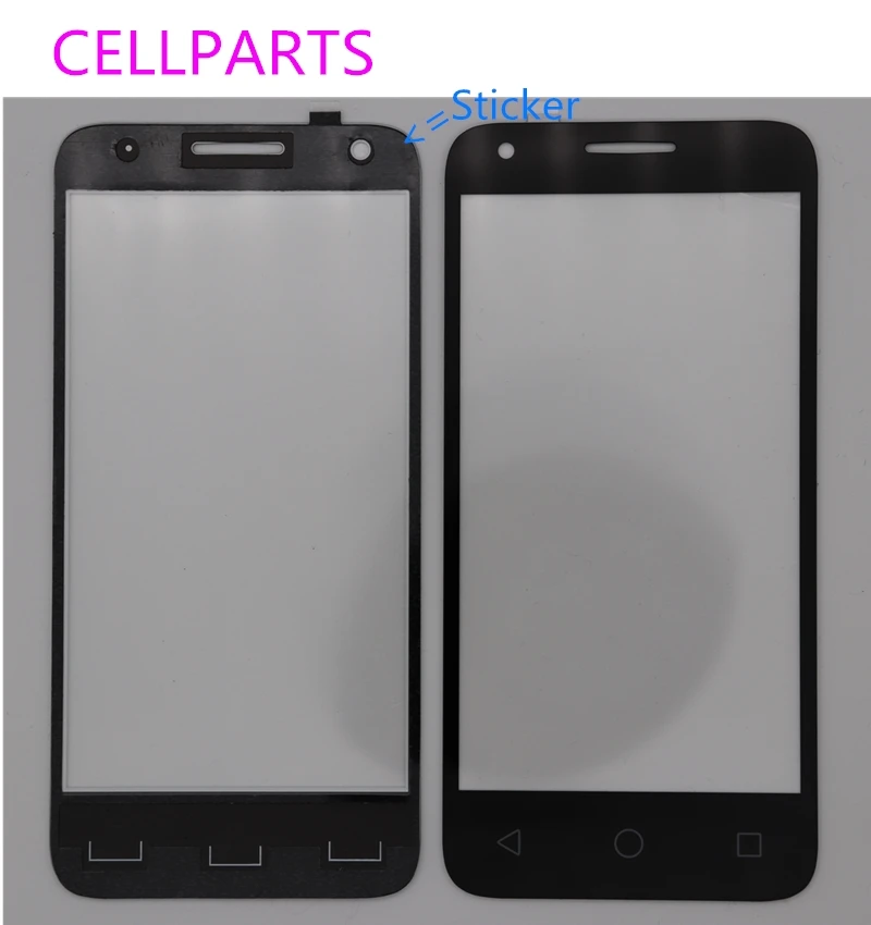 Черный для Alcatel One Touch Pixi 3 4 5 4027D 4027X4027 A5017 5017E VF795 переднее внешнее стекло Ремонт